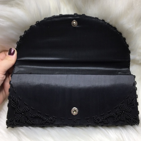 Vintage Black Beaded Purse. - Picture 9 of 9